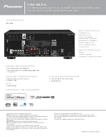 Предварительный просмотр 2 страницы Pioneer VSX-522-K Specifications