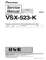 Preview for 1 page of Pioneer VSX-523-K Service Manual