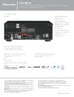 Предварительный просмотр 2 страницы Pioneer VSX-523-K Specifications