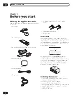 Preview for 8 page of Pioneer VSX-59TXi Elite Operating Instructions Manual