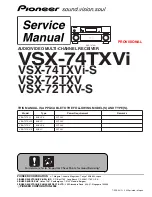 Предварительный просмотр 1 страницы Pioneer VSX-72TXV Service Manual