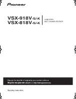 Preview for 1 page of Pioneer VSX-818V-K Operating Instructions Manual