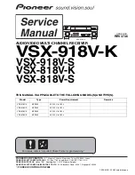 Предварительный просмотр 1 страницы Pioneer VSX-818V-K Service Manual