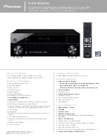 Pioneer VSX-820-K Specifications preview