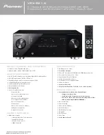 Pioneer VSX-821-K Specifications предпросмотр