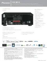 Предварительный просмотр 2 страницы Pioneer VSX-823-K Specifications