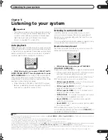 Preview for 27 page of Pioneer VSX 82TXS - AV Receiver Operating Instructions Manual