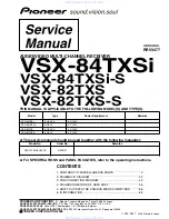 Предварительный просмотр 1 страницы Pioneer VSX-82TXS Service Manual