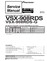 Pioneer VSX-908RDS Service Manual preview
