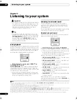 Предварительный просмотр 26 страницы Pioneer VSX-91THX - VSX91 - Elite 7.1 Channel Audio/Video Receiver Operating Instructions Manual