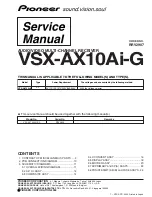 Preview for 1 page of Pioneer VSX-AX10Ai-G Service Manual