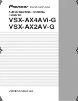 Предварительный просмотр 1 страницы Pioneer VSX-AX2AV-G Operating Instructions Manual