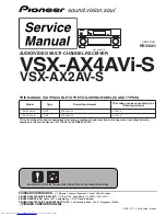 Pioneer VSX-AX4AVi-S Service Manual preview