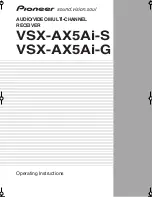 Pioneer VSX-AX5Ai-G Operating Instructions Manual preview