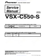 Предварительный просмотр 1 страницы Pioneer VSX-C100-K Service Manual