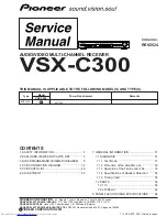 Pioneer VSX-C300 Service Manual preview