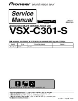 Предварительный просмотр 1 страницы Pioneer VSX-C301-S Service Manual