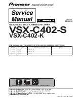 Pioneer VSX-C402-K Service Manual preview