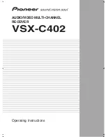 Preview for 1 page of Pioneer VSX-C402 Operating Insructions