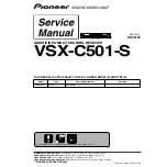 Pioneer VSX-C501-S Service Manual предпросмотр