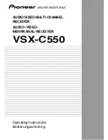 Preview for 1 page of Pioneer VSX-C550 Operating Instructions Manual