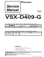 Pioneer VSX-D409-G Service Manual предпросмотр