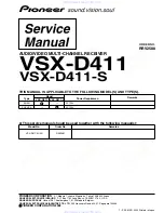 Preview for 1 page of Pioneer VSX-D411 Service Manual