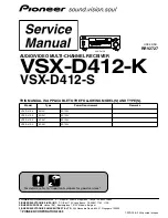 Preview for 1 page of Pioneer VSX-D412-S Service Manual