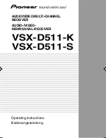 Preview for 1 page of Pioneer VSX-D511-K Operating Instructions Manual