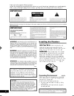 Preview for 2 page of Pioneer VSX-D511-K Operating Instructions Manual