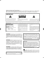 Preview for 2 page of Pioneer VSX-D512 Operating Instructions Manual