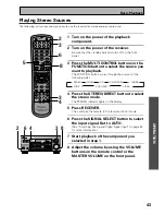 Preview for 43 page of Pioneer VSX-D709S Operating Instructions Manual