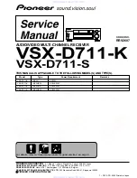 Предварительный просмотр 1 страницы Pioneer VSX-D711-K Service Manual