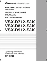 Pioneer VSX-D712-K Operating Instructions Manual preview