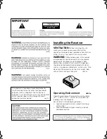 Preview for 2 page of Pioneer VSX-D712 Operating Instructions Manual