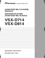 Pioneer VSX-D714 Operating Instructions Manual preview