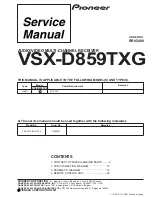 Предварительный просмотр 1 страницы Pioneer VSX-D859TXG Service Manual