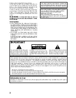 Preview for 2 page of Pioneer VSX-D908TX Operating Instructions Manual