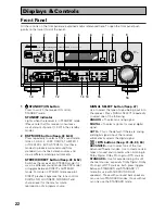 Предварительный просмотр 22 страницы Pioneer VSX-D909S Operating Instructions Manual