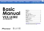 Pioneer VSX-LX302 Basic Manual предпросмотр