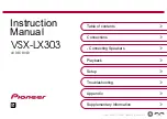 Preview for 1 page of Pioneer VSX-LX303 Instruction Manual