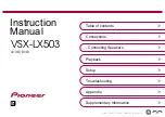 Preview for 1 page of Pioneer VSX-LX503 Instruction Manual