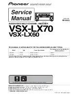 Pioneer VSX-LX60 Service Manual preview