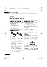 Preview for 6 page of Pioneer VSX-RS320-k Operating Instructions Manual