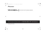 Pioneer VSX-S300-k Operating Instrctions preview