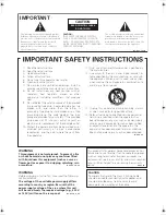 Предварительный просмотр 3 страницы Pioneer VSX01TXH - Elite AV Receiver Operating Instructions Manual