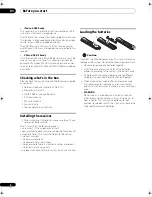 Предварительный просмотр 8 страницы Pioneer VSX01TXH - Elite AV Receiver Operating Instructions Manual