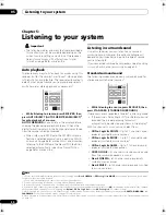 Предварительный просмотр 30 страницы Pioneer VSX01TXH - Elite AV Receiver Operating Instructions Manual