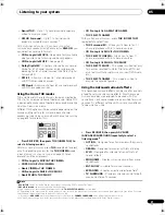 Предварительный просмотр 31 страницы Pioneer VSX01TXH - Elite AV Receiver Operating Instructions Manual