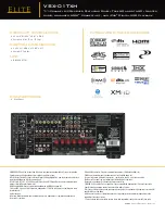 Предварительный просмотр 2 страницы Pioneer VSX01TXH - Elite AV Receiver Specifications